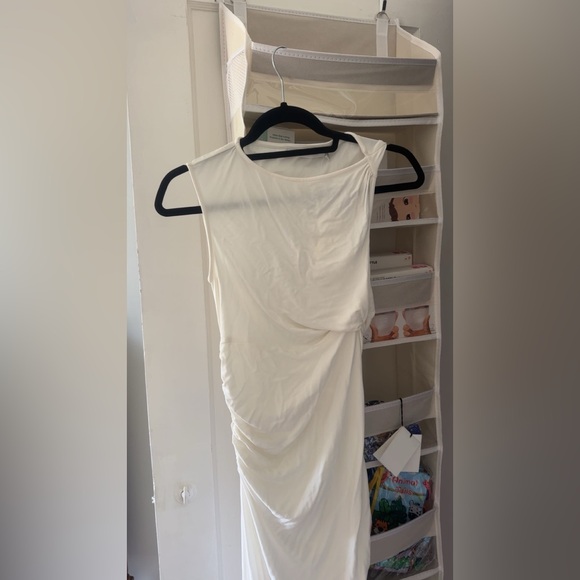 Christopher Esber White Ruched Sheath Maxi Dress - Picture 10 of 12